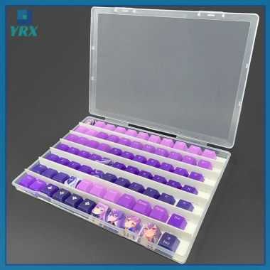 Hộp lưu trữ YRX Keycap cho bàn phím cơ - Khay trong suốt chống bụi, giảm giá 16%