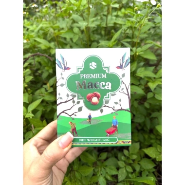 Hộp Macca Premium 125g Hạt Mềm Bùi Đỏ Vàng Xanh - Hộp Sang Quà, Giá 30.000