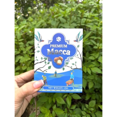 Hộp Macca Premium 125g Hạt Mềm Bùi Đỏ Vàng Xanh - Hộp Sang Quà, Giá 30.000
