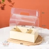 Hộp mica 2 ngăn có quai xách đỏ trắng vàng hồng - Đựng quà, hoa, bánh, 39.000đ 9