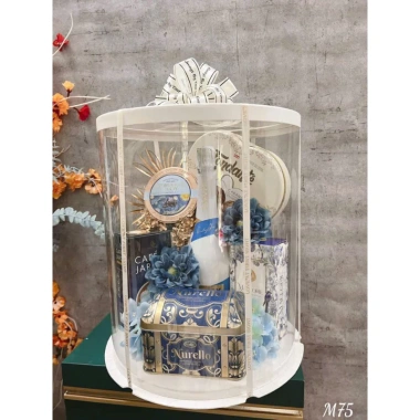 Hộp Mica Trụ Tròn Đựng Bánh Sinh Nhật, Cưới, Gấu Bông - Quà Tết, Giá 60.000₫