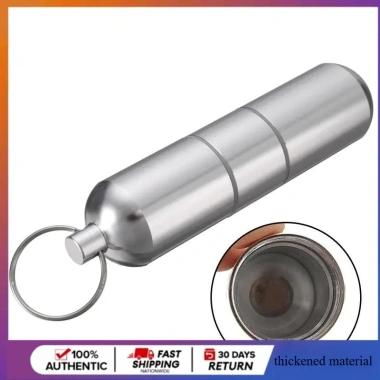 Hộp móc khóa hợp kim nhôm chống nước Metar - Lưu trữ thuốc, tăm, viên nang, tiện du lịch