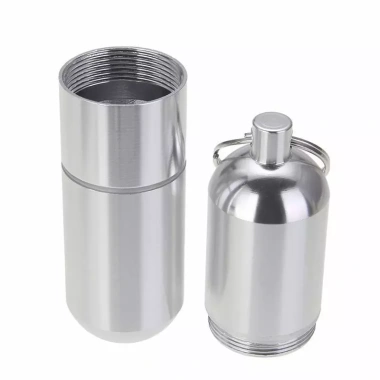 Hộp móc khóa hợp kim nhôm chống nước Metar - Lưu trữ thuốc, tăm, viên nang, tiện du lịch 5