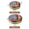 Hộp mứt gỗ xoay 9 ô Xanh Đỏ Tết 2.026 Hươu Vàng Tài Lộc, Quà Tết Bính Ngọ 8