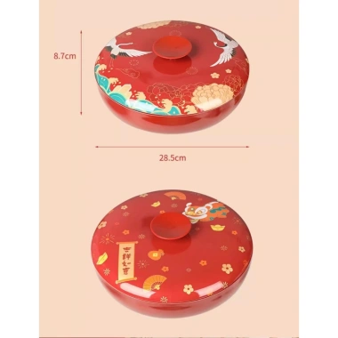 Hộp Mứt Tết 2.025 xoay 360 - Khay bày bánh kẹo, trái cây sấy khô, quà Tết sang trọng, giá chỉ 453.000 VND 7