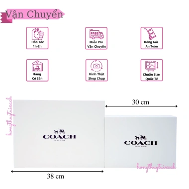 Hộp Nam Châm Coa_ch - Hộp Giấy Quà Tặng Nguyên Bản, Đóng Gói Sang Trọng, Giá 40.000₫ 5