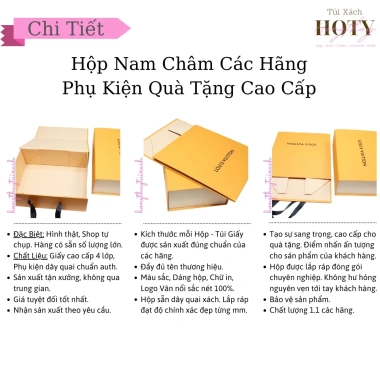 Hộp Nam Châm Coa_ch - Hộp Giấy Quà Tặng Nguyên Bản, Đóng Gói Sang Trọng, Giá 40.000₫ 7