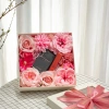 Hộp Nắp Mika Hoa Lụa Rỗng Giữa 23x23cm - Đựng Quà Tặng Mỹ Phẩm, Giá Ưu Đãi 185.000 2