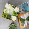 Hộp Nắp Mika Hoa Lụa Rỗng Giữa 23x23cm - Đựng Quà Tặng Mỹ Phẩm, Giá Ưu Đãi 185.000 6