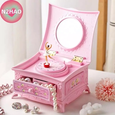 Hộp nhạc Ballerina xoay vũ công piano, trang sức gương, lưu trữ - giá 206.910 VND Hộp nhạc Ballerina xoay vũ công piano, trang sức gương, lưu trữ - giá 206.910 VND