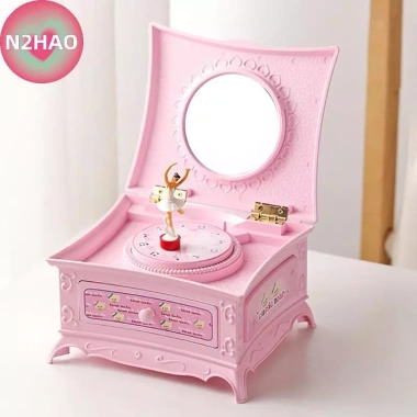 Hộp nhạc Ballerina xoay vũ công piano, trang sức gương, lưu trữ - giá 206.910 VND 2 Hộp nhạc Ballerina xoay vũ công piano, trang sức gương, lưu trữ - giá 206.910 VND 2