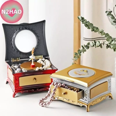 Hộp nhạc Ballerina xoay vũ công piano, trang sức gương, lưu trữ - giá 206.910 VND 4 Hộp nhạc Ballerina xoay vũ công piano, trang sức gương, lưu trữ - giá 206.910 VND 4