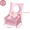 Hộp nhạc Ballerina xoay vũ công piano, trang sức gương, lưu trữ - giá 206.910 VND 6