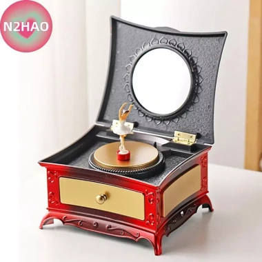 Hộp nhạc Ballerina xoay vũ công piano, trang sức gương, lưu trữ - giá 206.910 VND 8 Hộp nhạc Ballerina xoay vũ công piano, trang sức gương, lưu trữ - giá 206.910 VND 8