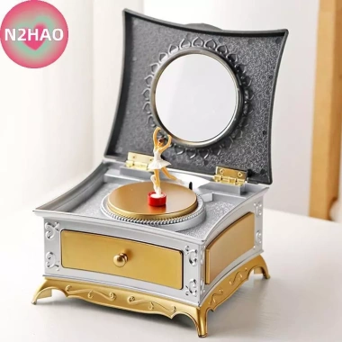 Hộp nhạc Ballerina xoay vũ công piano, trang sức gương, lưu trữ - giá 206.910 VND 11 Hộp nhạc Ballerina xoay vũ công piano, trang sức gương, lưu trữ - giá 206.910 VND 11