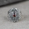 Hộp Nhẫn Vintage Hợp Kim Phong Cách Cổ Điển, Ngăn Bí Mật Giữ Trang Sức An Toàn 5
