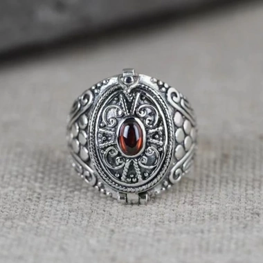 Hộp Nhẫn Vintage Hợp Kim Phong Cách Cổ Điển, Ngăn Bí Mật Giữ Trang Sức An Toàn 5 Hộp Nhẫn Vintage Hợp Kim Phong Cách Cổ Điển, Ngăn Bí Mật Giữ Trang Sức An Toàn 5