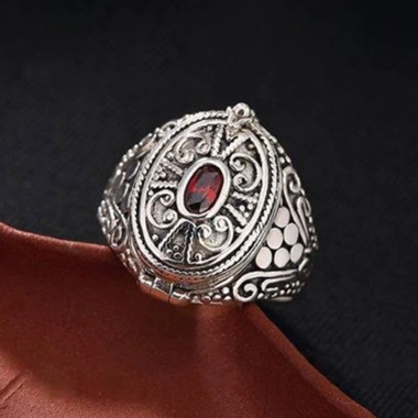 Hộp Nhẫn Vintage Hợp Kim Phong Cách Cổ Điển, Ngăn Bí Mật Giữ Trang Sức An Toàn 9 Hộp Nhẫn Vintage Hợp Kim Phong Cách Cổ Điển, Ngăn Bí Mật Giữ Trang Sức An Toàn 9