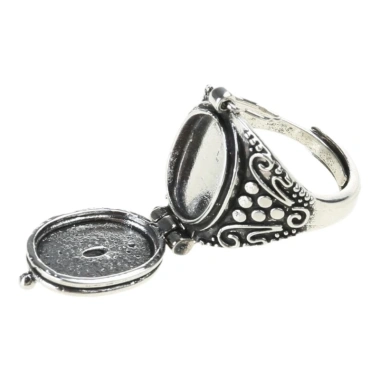 Hộp Nhẫn Vintage Hợp Kim Phong Cách Cổ Điển, Ngăn Bí Mật Giữ Trang Sức An Toàn 10 Hộp Nhẫn Vintage Hợp Kim Phong Cách Cổ Điển, Ngăn Bí Mật Giữ Trang Sức An Toàn 10