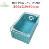 Hộp nhựa ABS phay, nắp trong 200x120x80mm - Đựng mạch - Linh Kiện Quỳnh Diễn