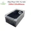 Hộp nhựa ABS phay sẵn đen nắp trong suốt 200x120x80mm - Đựng mạch điện tử Quỳnh Diễn
