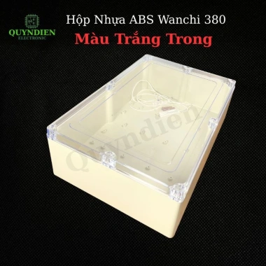 Hộp Nhựa ABS WANCHI 380x260x120mm Trắng Trong - Giá chỉ 212.520₫ Linh Kiện Quỳnh Diễn
