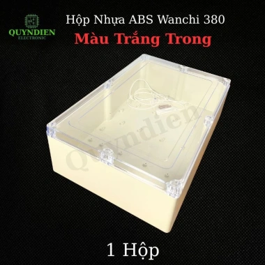 Hộp Nhựa ABS WANCHI 380x260x120mm Trắng Trong - Giá chỉ 212.520₫ Linh Kiện Quỳnh Diễn
