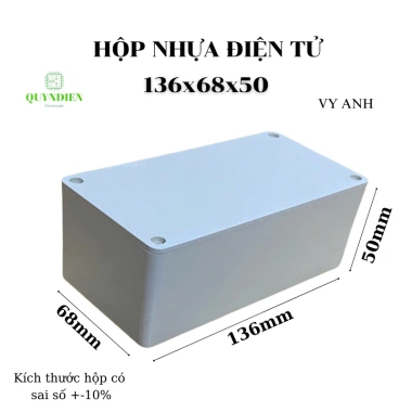 Hộp nhựa điện tử 136x68x50mm VY ANH trắng Linh kiện Quỳnh Diễn, giá chỉ 16.800₫