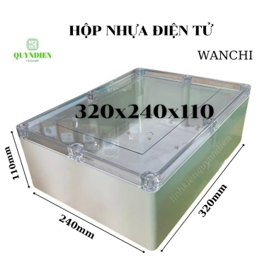 Hộp nhựa điện tử 320x240x110mm màu trắng nắp trong WANCHI Giá ưu đãi 170.940 VND 7