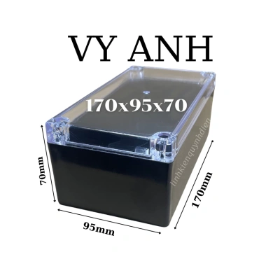 Hộp nhựa điện tử VY ANH 170x95x70mm - Giá 29.567₫, giảm mạnh, linh kiện Quỳnh Diễn 9 Hộp nhựa điện tử VY ANH 170x95x70mm - Giá 29.567₫, giảm mạnh, linh kiện Quỳnh Diễn 9