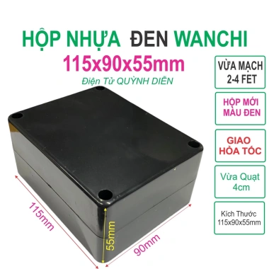 Hộp nhựa điện tử WANCHI 115x90x55mm - Linh kiện Quỳnh Diễn, 16.800₫