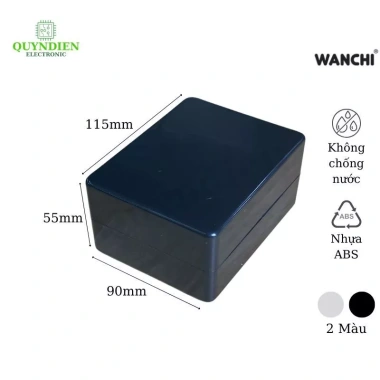 Hộp nhựa điện tử WANCHI 115x90x55mm - Linh kiện Quỳnh Diễn, 16.800₫