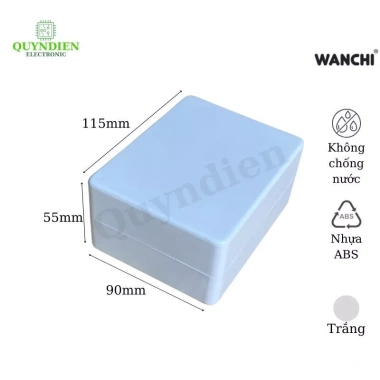 Hộp nhựa điện tử WANCHI 115x90x55mm - Linh kiện Quỳnh Diễn, 16.800₫