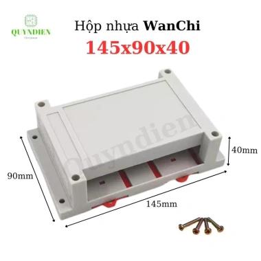 Hộp nhựa điện tử WANCHI 145x90x40mm trắng - Linh kiện Quỳnh Diễn, giá 17.556₫