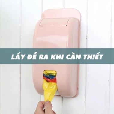 Hộp nhựa đựng túi nilon, túi bóng dán tường – Túi đựng rác thông minh, tiện lợi, giá 10.000đ 7