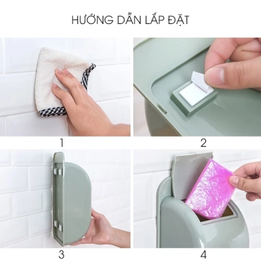 Hộp nhựa đựng túi nilon, túi bóng dán tường – Túi đựng rác thông minh, tiện lợi, giá 10.000đ 8