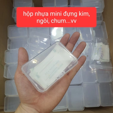 Hộp nhựa mini đựng kim, ngòi, que khuấy cho phun xăm thẩm mỹ - Giá ưu đãi 11.000 VND