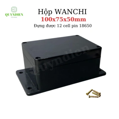 Hộp nhựa WANCHI 100x75x50mm Đen – Bền, giá 20.328₫, Linh Kiện Điện Tử Quỳnh Diễn 2