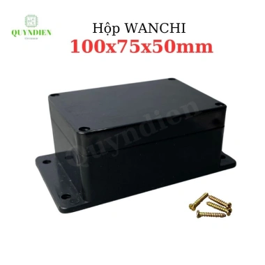 Hộp nhựa WANCHI 100x75x50mm Đen – Bền, giá 20.328₫, Linh Kiện Điện Tử Quỳnh Diễn 10