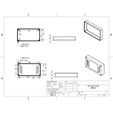 Hộp nhựa WANCHI 168x92x56mm Trắng 4F-6F - Hộp điện tử Linh Kiện QUỲNH DIỄN 5 Hộp nhựa WANCHI 168x92x56mm Trắng 4F-6F - Hộp điện tử Linh Kiện QUỲNH DIỄN 5