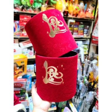 Hộp Nhung Cắm Hoa Tết Đỏ - Chậu Nhung Sang Trọng, Giá 70.000, Giảm Đặc Biệt