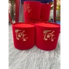 Hộp Nhung Cắm Hoa Tết Đỏ - Chậu Nhung Sang Trọng, Giá 70.000, Giảm Đặc Biệt 2