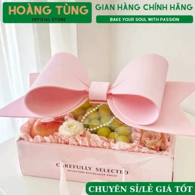 Hộp nơ lớn cao cấp, đựng quà sinh nhật, Giáng sinh, cắm hoa, hoa quả - giảm giá 42.998đ 2