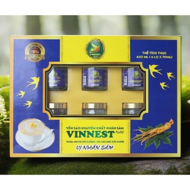 Hộp Nước Yến Sào Evernest Canxi 20% - 6 lọ 70ml, ngon, không túi, chỉ 115.000đ