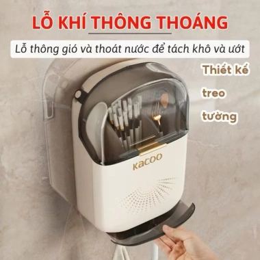 Hộp Ống Đựng Đũa Muỗng Nĩa Treo Tường Chống Bụi, Nắp Đậy Đa Năng - Chỉ 139k 2 Hộp Ống Đựng Đũa Muỗng Nĩa Treo Tường Chống Bụi, Nắp Đậy Đa Năng - Chỉ 139k 2