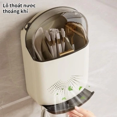 Hộp Ống Đựng Đũa Muỗng Nĩa Treo Tường Chống Bụi, Nắp Đậy Đa Năng - Chỉ 139k 4 Hộp Ống Đựng Đũa Muỗng Nĩa Treo Tường Chống Bụi, Nắp Đậy Đa Năng - Chỉ 139k 4