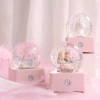 Hộp phát nhạc quả cầu pha lê phun tuyết kim sa - Quà sinh nhật bạn gái đồng nghiệp 6