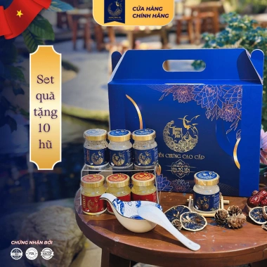 Hộp Quà 10 Hũ Yến Chưng 70ml - Yến Sào Gia Lai Chính Hãng, Giảm Giá Sốc 426.550 VND