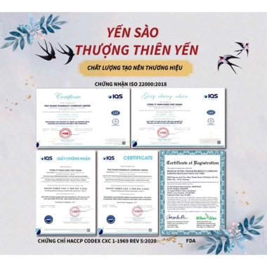 Hộp Quà 10 Hũ Yến Chưng 70ml - Yến Sào Gia Lai Chính Hãng, Giảm Giá Sốc 426.550 VND
