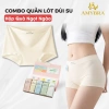Hộp quà 5 quần lót boxer nữ su lụa pastel, cạp cao cotton, AMYBRA L5.422